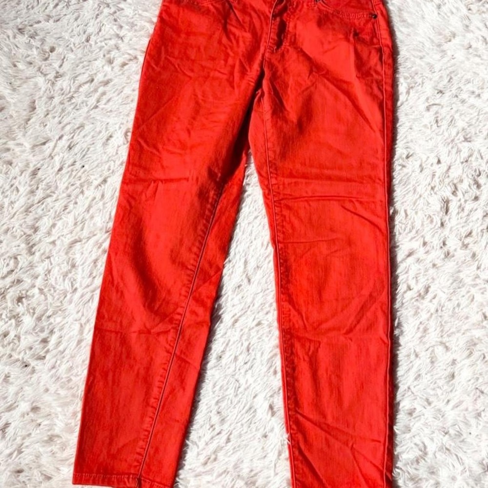 Tailormade Bright Bold Colorful Vibrant Rainbow Slim Fit Jeans Womens 8‎ Teacher